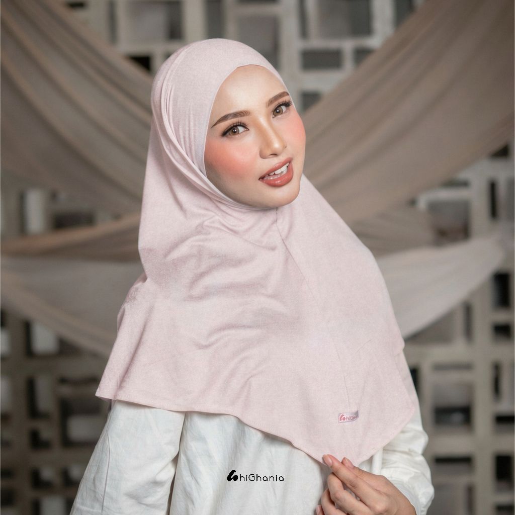 hiGhania - Hijab Bergo Instan Bandana Khiban Rayon Viscose Aisha Series