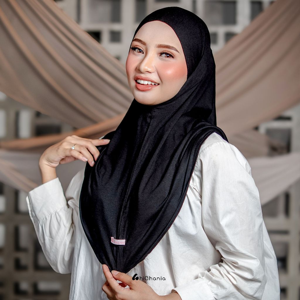 hiGhania - Hijab Bergo Instan Bandana Khiban Rayon Viscose Aisha Series