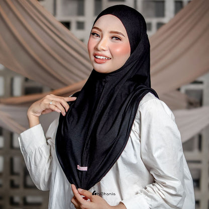 hiGhania - Hijab Bergo Instan Bandana Khiban Rayon Viscose Aisha Series