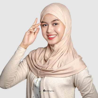 Ghania - Hijab  Instan Bergo Bandana Khiban Rayon Premium Aisha Series
