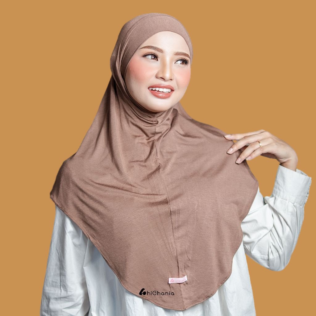 Ghania - Hijab  Instan Bergo Bandana Khiban Rayon Premium Aisha Series