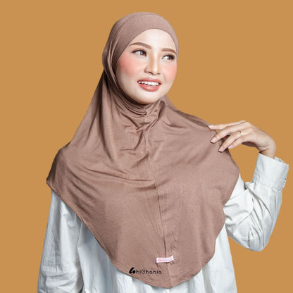 Ghania - Hijab  Instan Bergo Bandana Khiban Rayon Premium Aisha Series