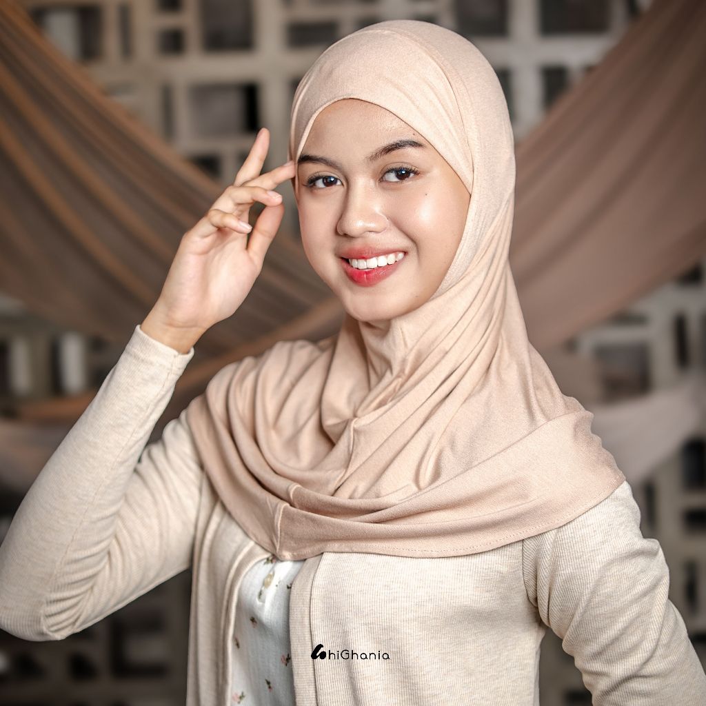 hiGhania - Hijab Bergo Instan Bandana Khiban Rayon Viscose Aisha Series