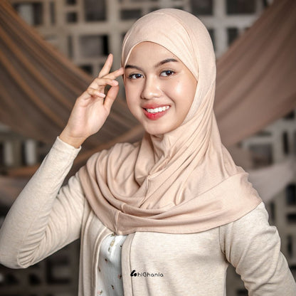hiGhania - Hijab Bergo Instan Bandana Khiban Rayon Viscose Aisha Series