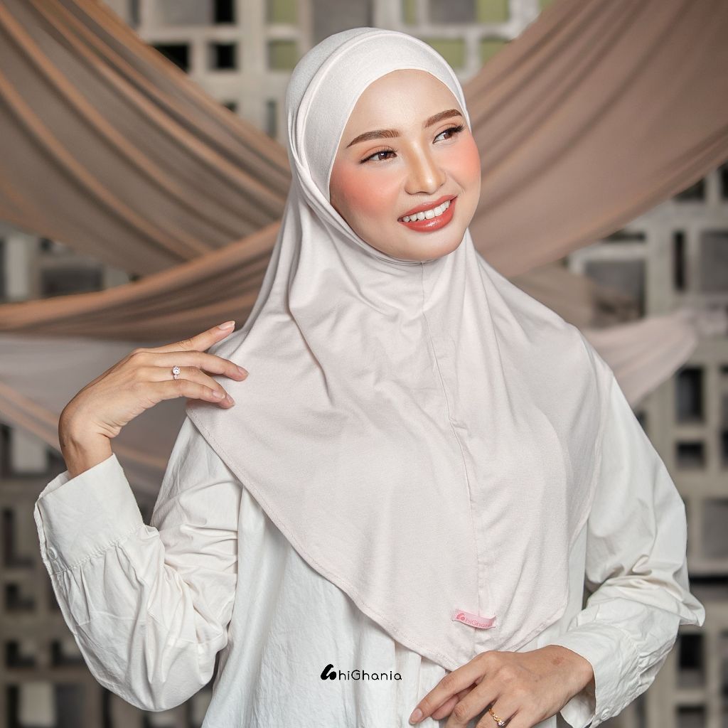 Ghania - Hijab  Instan Bergo Bandana Khiban Rayon Premium Aisha Series