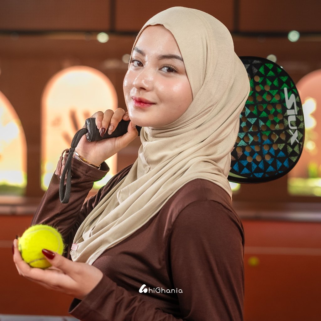 hiGhania - Hijab Bergo Instan Bandana Khiban Rayon Viscose Aisha Series