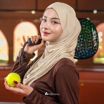 hiGhania - Hijab Bergo Instan Bandana Khiban Rayon Viscose Aisha Series