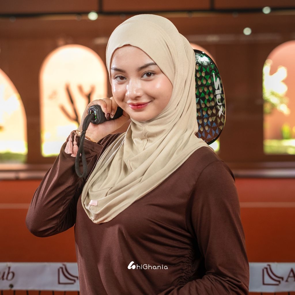 hiGhania - Hijab Bergo Instan Bandana Khiban Rayon Viscose Aisha Series