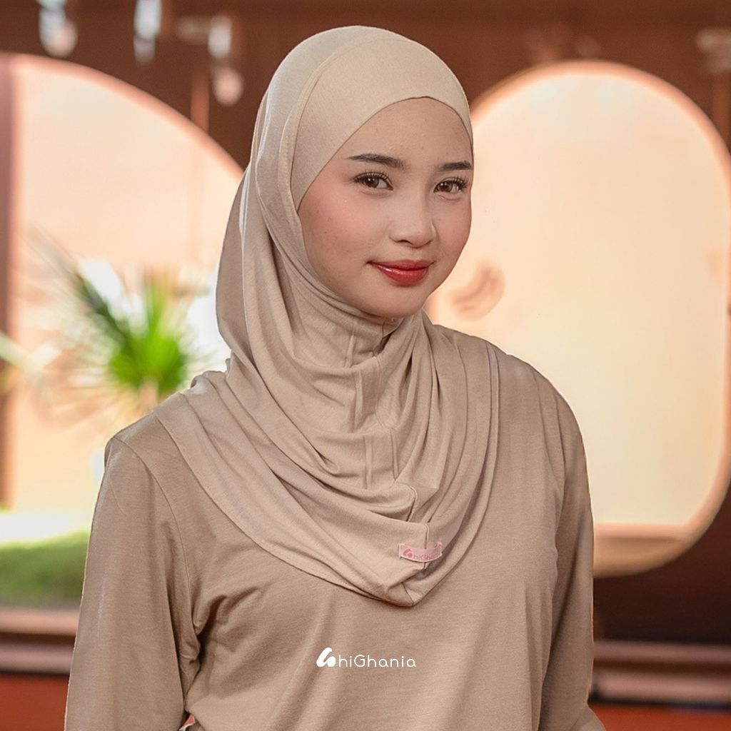 hiGhania - Hijab Bergo Instan Bandana Khiban Rayon Viscose Aisha Series