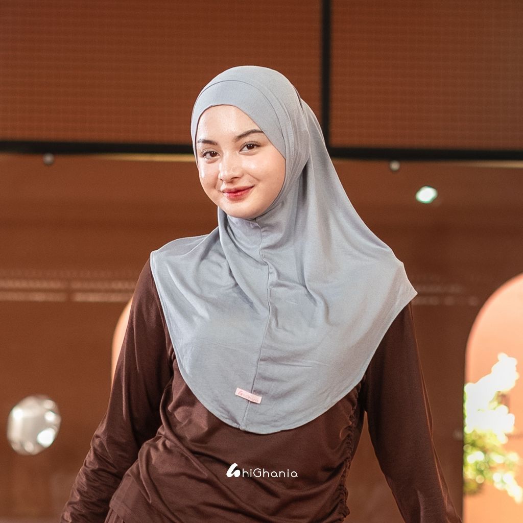 Ghania - Hijab  Instan Bergo Bandana Khiban Rayon Premium Aisha Series